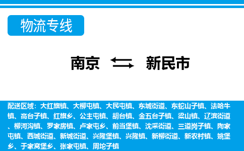 南京到新民市的物流-南京到新民市物流几天能到