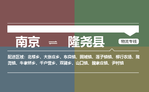 南京到隆尧县物流公司-南京到隆尧县专线（今日/报价）