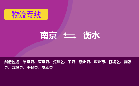 南京到衡水物流专线-高效便捷的-南京至衡水专线