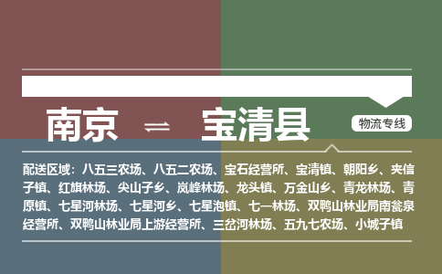 南京到宝清县物流公司-南京到宝清县专线(今日/报价) 南京到宝清县物流公司-南京到宝清县专线(今日/报价)