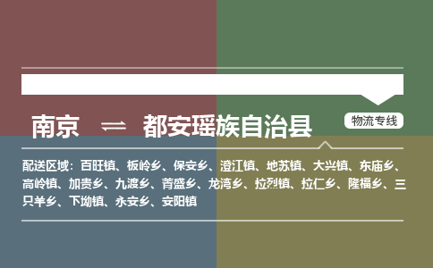 南京到都安瑶族自治县物流公司-南京到都安瑶族自治县专线（今日/报价）