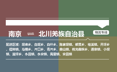 南京到北川羌族自治县物流公司-南京到北川羌族自治县专线（今日/报价）