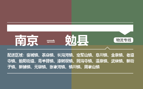 南京到勉县物流公司-南京到勉县专线（今日/报价）