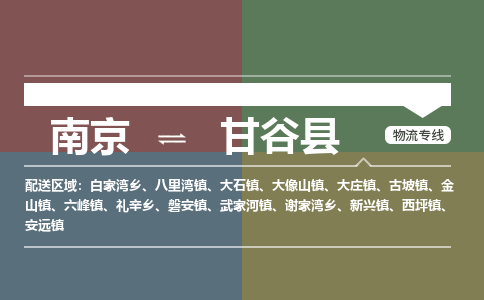 南京到甘谷县物流公司-南京到甘谷县专线（今日/报价）