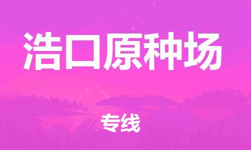 江北区到浩口原种场物流公司-江北区至浩口原种场专线（市县镇-均可）